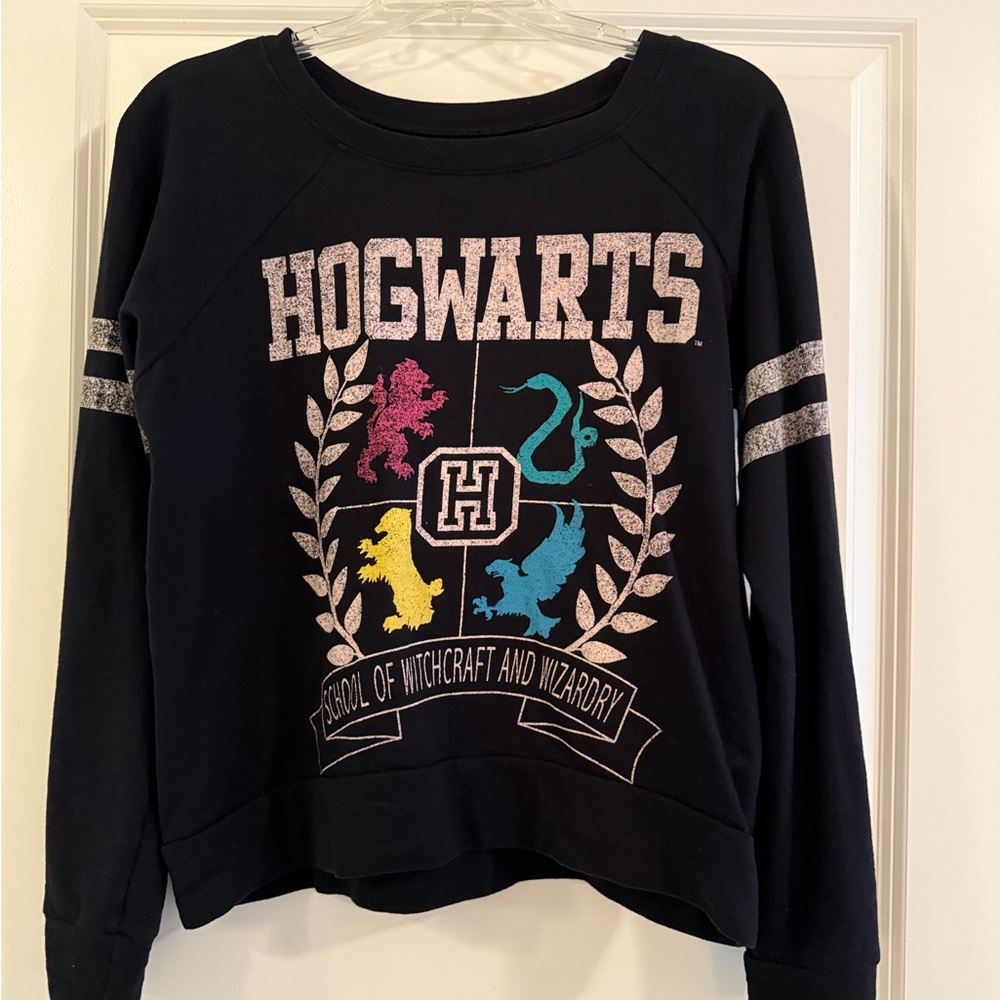 Warner Bros. Hogwarts Crest Black Sweater
